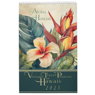 Vintage Travel Posters of Hawaii 2025 Calendar
