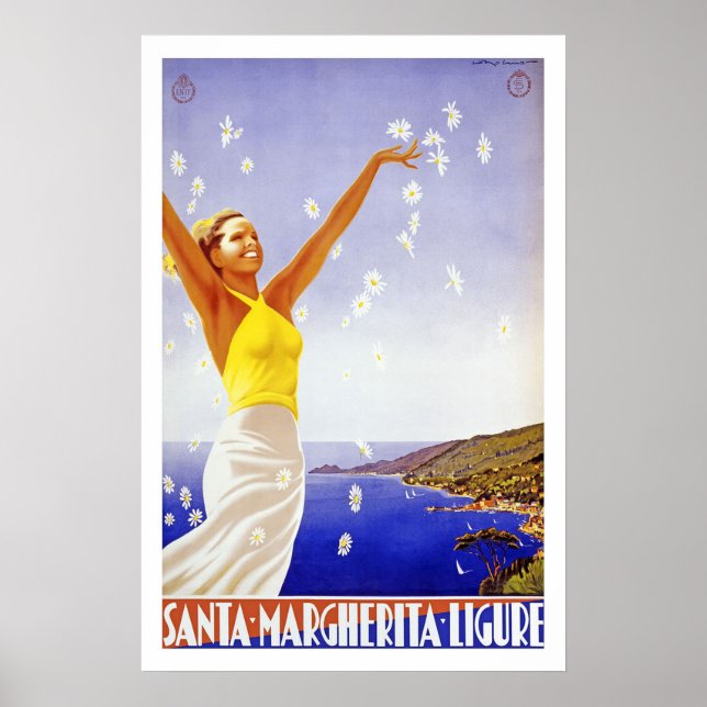 vintage travel posters santa margherita ligure (Front)
