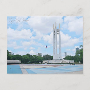 Vintage travel Quezon City Philippines city retro  Postcard