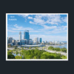 vintage travel retro Perth Australia Greater Perth Postcard<br><div class="desc">vintage,  retro,  travel,  modern,  watercolor,  Perth,  Australia,  australie,  tourism, </div>