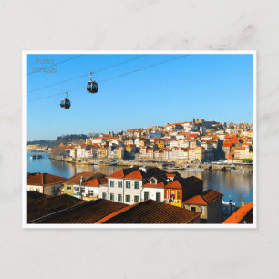 vintage travel retro Porto Portugal tourism  Postcard