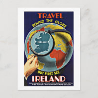 Vintage Travel Round the Globe See Ireland