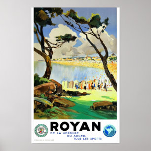 Vintage Travel - Royan- France Poster
