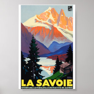 Vintage Travel - Savoy - La Savoie France Poster