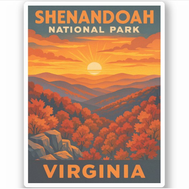 Vintage Travel Shenandoah National Park Virginia (Front)