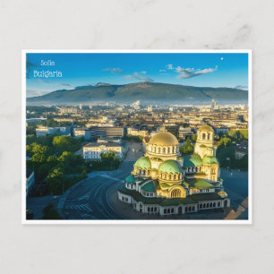 vintage travel sofia bulgaria CITY Bulgarie Retro Postcard