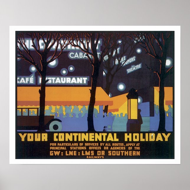 Vintage Travel Southern Railway Poster (Front)