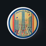 Vintage Travel Souvenir of New York 6 Cm Round Badge<br><div class="desc">Vintage Travel Souvenir of New York,  from the thirties!</div>