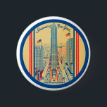 Vintage Travel Souvenir of New York 6 Cm Round Badge<br><div class="desc">Vintage Travel Souvenir of New York,  from the thirties!</div>