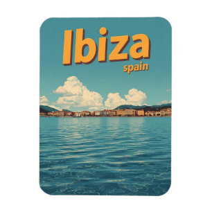vintage Travel spain IBIZA Balearic islands gifts Magnet