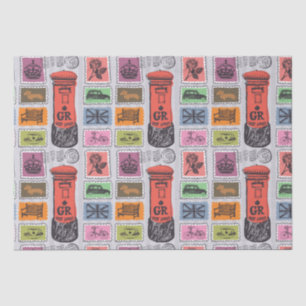 Vintage Travel/Stamps  Tissue Paper
