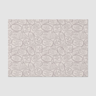 Vintage Travel/Stamps  Tissue Paper