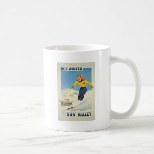Vintage Travel Sun Valley Idaho Coffee Mug