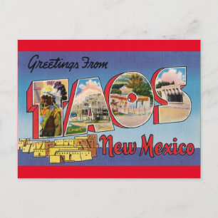 Vintage Travel - TAOS, NEW MEXICO Postcard