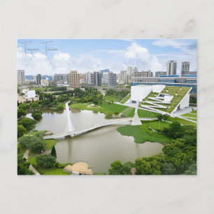 vintage travel Taoyuan Taiwan vacation city Postcard