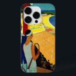 Vintage Travel, Tennis, Sports, Monte Carlo Monaco Case-Mate iPhone 14 Pro Case<br><div class="desc">Vintage illustration European travel or luggage label from Monte Carlo in Monaco featuring a couple holding tennis rackets and watching a tennis tournament near the beach and the beautiful blue Mediterranean Sea. Love and romance on the tennis courts. Monte Carlo is most famous for its casino,  Le Grand Casino.</div>