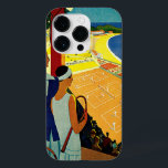Vintage Travel, Tennis, Sports, Monte Carlo Monaco Case-Mate iPhone 14 Pro Case<br><div class="desc">Vintage illustration European travel or luggage label from Monte Carlo in Monaco featuring a couple holding tennis rackets and watching a tennis tournament near the beach and the beautiful blue Mediterranean Sea. Love and romance on the tennis courts. Monte Carlo is most famous for its casino,  Le Grand Casino.</div>