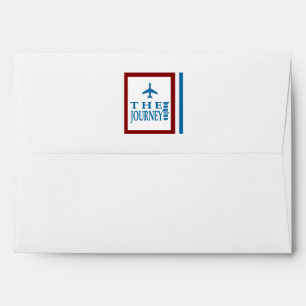Vintage Travel Themed Wedding Envelope