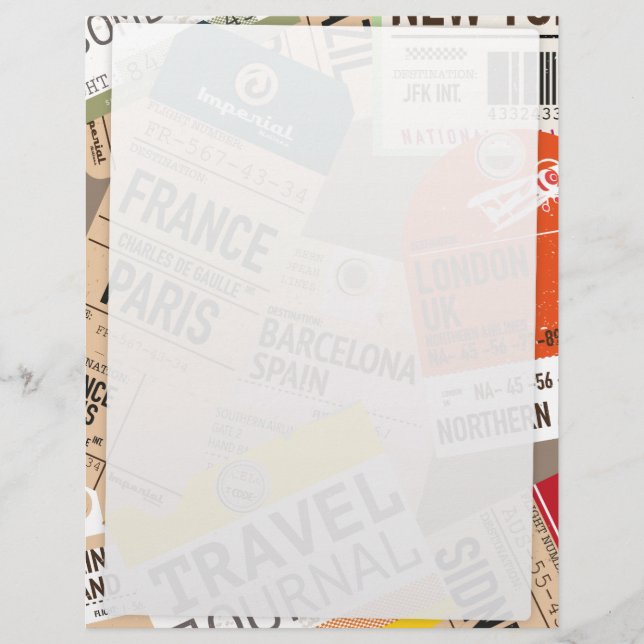 Vintage Travel Tickets (Front)