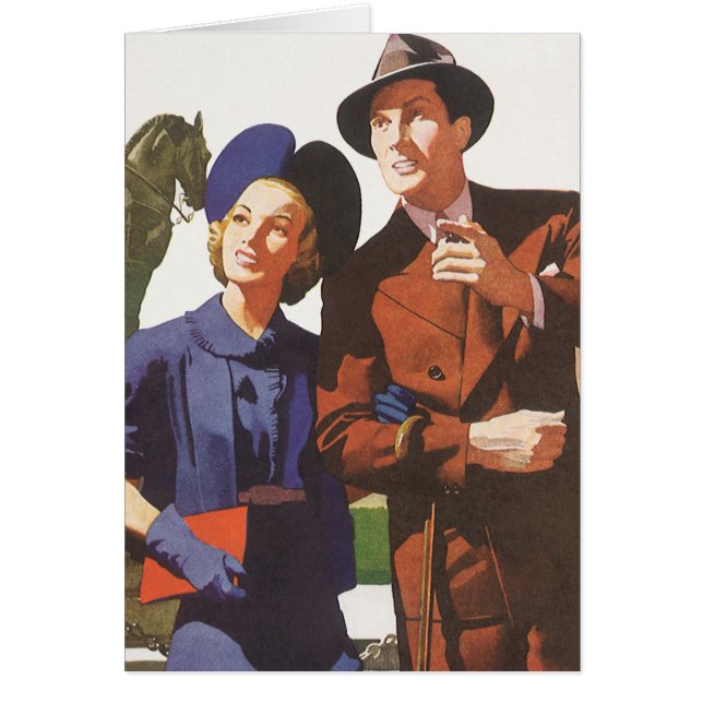 Vintage Travel, Tourists on Vacation Sightseeing (Front)