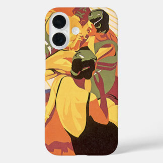 Vintage Travel, Vacation on a Cruise Ship iPhone 16 Case