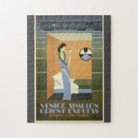 Vintage Travel Venice Orient Express Poster