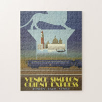 Vintage Travel Venice Orient Express Poster