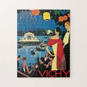 Vintage Travel Vichy France Jigsaw Puzzle