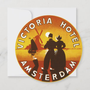 Vintage Travel, Victoria Hotel, Amsterdam, Holland