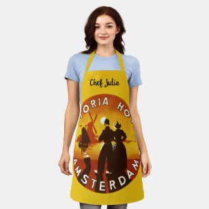 Vintage Travel, Victoria Hotel, Amsterdam, Holland Apron