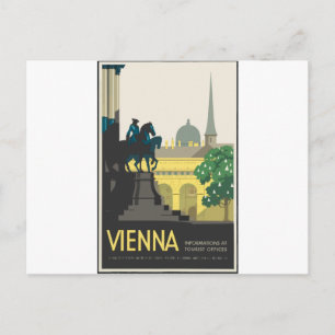 Vintage Travel Vienna Postcard