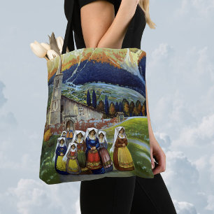 Vintage Travel, Women of Abruzzo, Italy Tote Bag