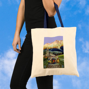 Vintage Travel, Women of Abruzzo, Italy Tote Bag