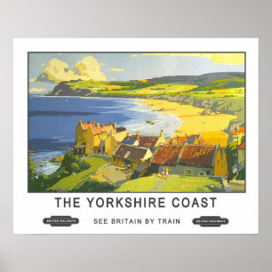 Vintage Travel,Yorkshire Coast Poster