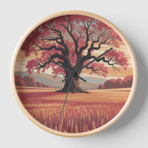 Vintage Tree of Life Wall Clock