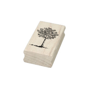 Vintage Tree Rubber Stamp