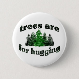 Vintage Trees Are for Hugging 6 Cm Round Badge