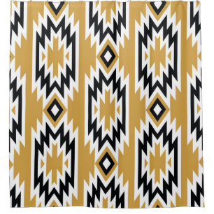 vintage trendy seamless decorative ethnic pattern. shower curtain