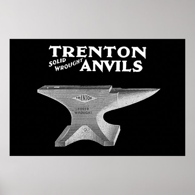 Vintage Trenton Anvil Blacksmithing Poster (Front)