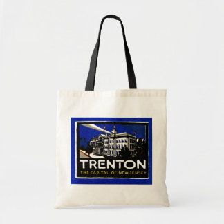 Vintage Trenton NJ Poster Tote Bag