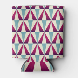 Vintage triangle geometric seamless pattern. can cooler