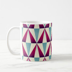 Vintage triangle geometric seamless pattern. coffee mug