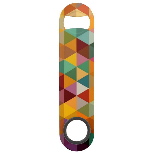 Vintage Triangles Pattern Background. (Front)
