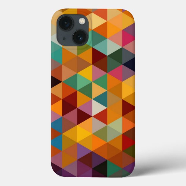 Vintage Triangles Pattern Background. Case-Mate iPhone Case (Back)