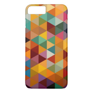 Vintage Triangles Pattern Background. iPhone 8 Plus/7 Plus Case