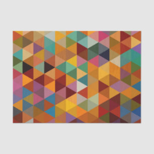 Vintage Triangles Pattern Background. Tissue Paper