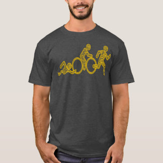 Vintage Triathlon Swim Bike Run T-Shirt