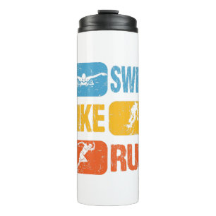 Vintage Triathlon - Swim Bike Run Thermal Tumbler