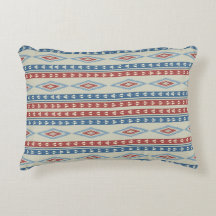 Vintage Tribal Arrows In Red And Blue