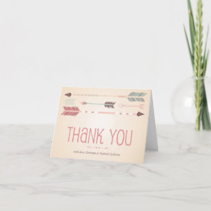 Vintage Tribal Arrows Thank You Card